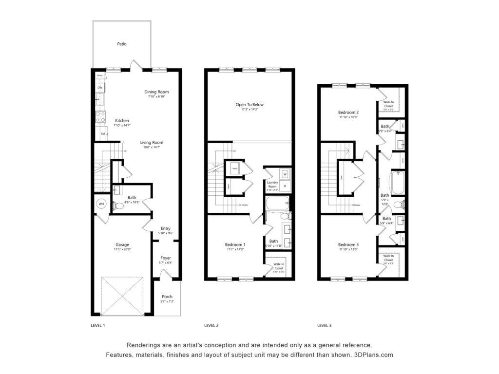 Citrus Ridge Floor Plans for Luxury Student Apartments: The Citron