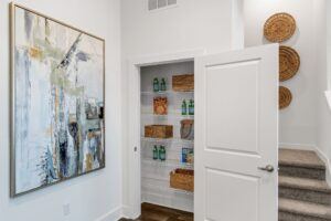RISE Citrus Ridge elevated design townhomes in Davenport, Florida: Interior Pantry and Stairs