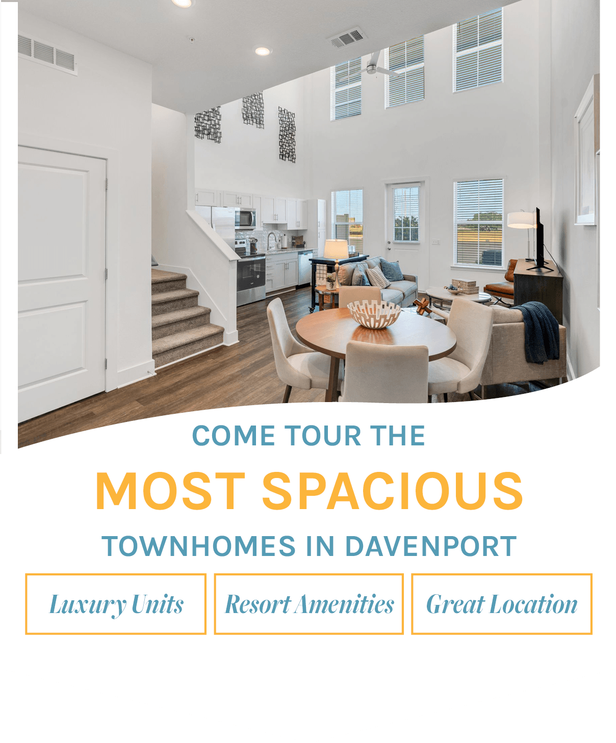 Come Tour the Most Spacious Townhomes in Davenport: Citrus Ridge